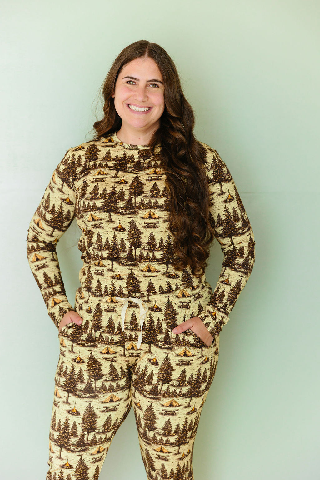 Basecamp bamboo adult set – cozy campsite-inspired bamboo loungewear for men and women