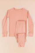 Golden Hour caramel bamboo two-piece set for kids – buttery soft breathable bamboo clothing