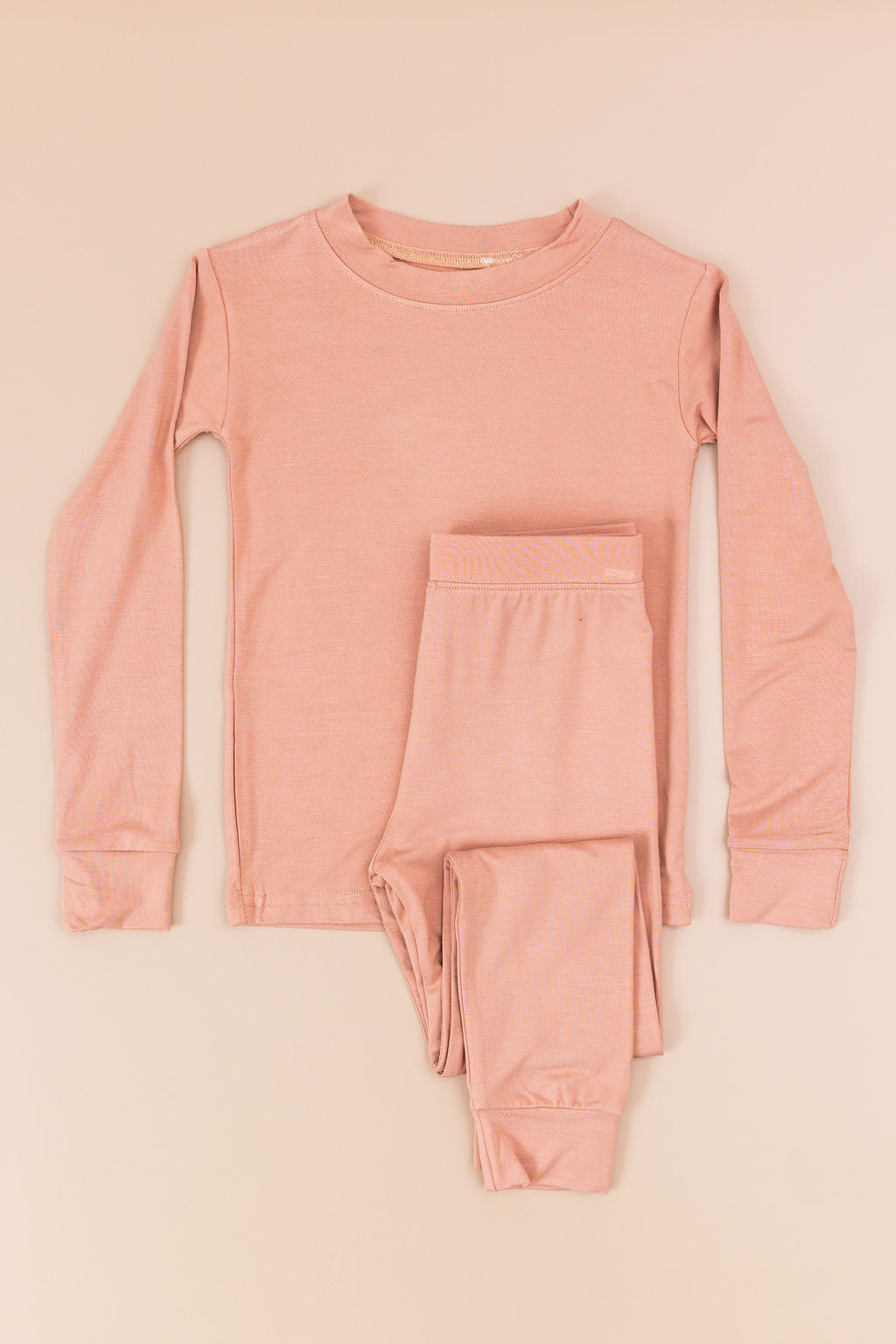 Golden Hour caramel bamboo two-piece set for kids – buttery soft breathable bamboo clothing