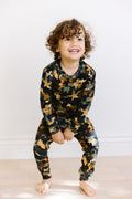 Hide & Seek camo bamboo two-piece set for kids – breathable modern camouflage bamboo clothing