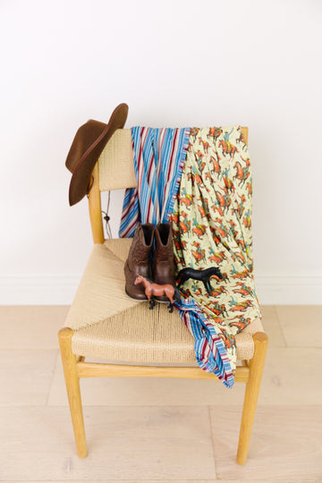 Cowpoke + Old Timer- Bamboo Blanket